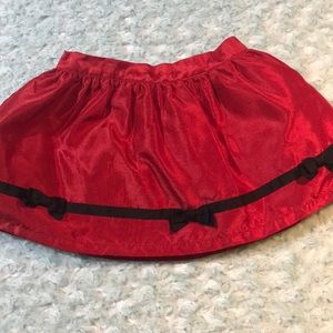 Gymboree red black skirt